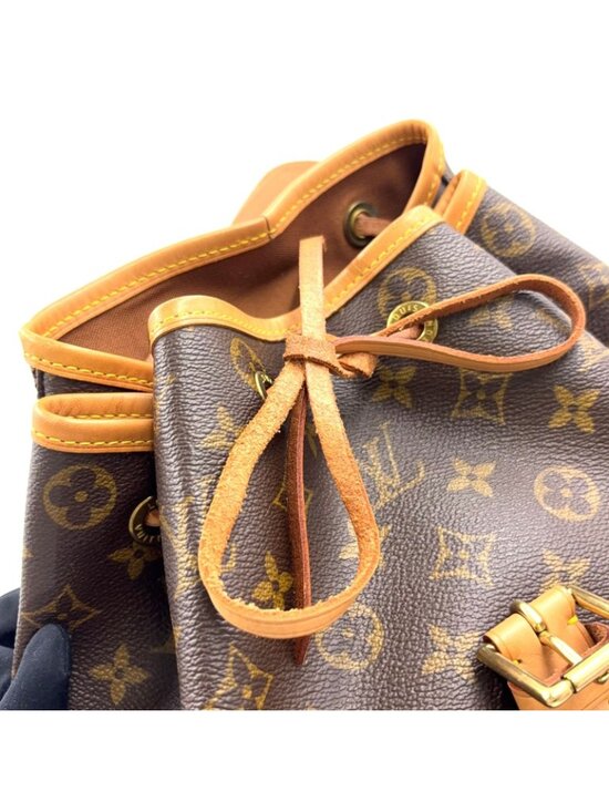 Louis Vuitton Montsouris GM Monogram Leather Brown Light Backpack Gold main image 14
